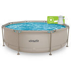 VirtuFit Rond Zwembad - Ø244 x 76 cm - Beige - Inclusief Filterpomp