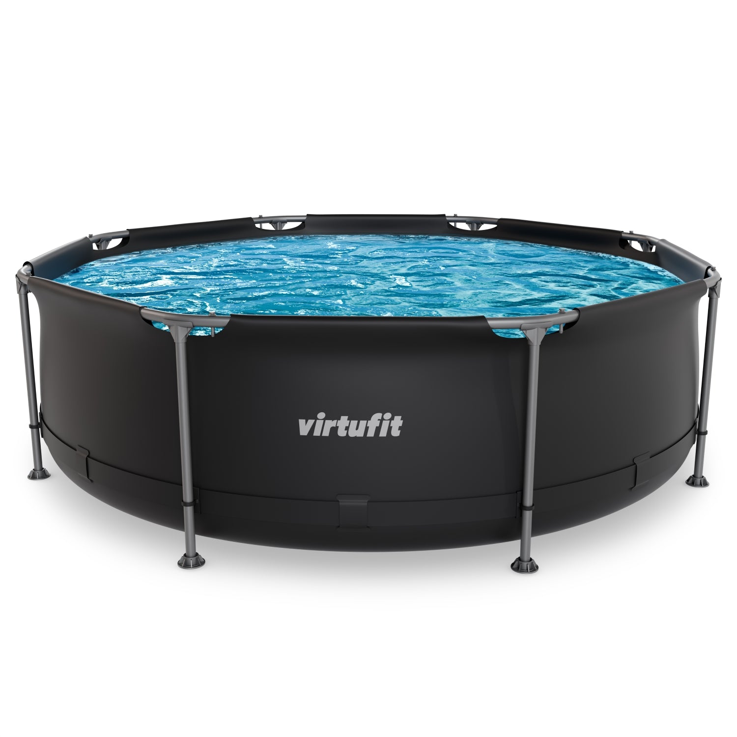 VirtuFit Rond Zwembad - Ø244 x 76 cm - Antraciet