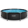 VirtuFit Rond Zwembad - Ø305 x 76 cm - Antraciet