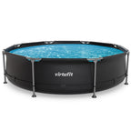 VirtuFit Rond Zwembad - Ø305 x 76 cm - Antraciet