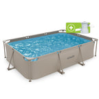 VirtuFit Rechthoekig Zwembad - 300 x 210 x 66 cm - Beige - Inclusief Filterpomp