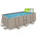 VirtuFit Rechthoekig Zwembad 400 x 200 x 122 cm - Beige - Inclusief Filterpomp