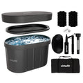 VirtuFit IJsbad Ovaal - Antraciet - 500 Liter - Inclusief accessoires