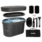 VirtuFit IJsbad Ovaal - Antraciet - 500 Liter - Inclusief accessoires