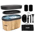 VirtuFit IJsbad Ovaal - Wood Look - 500 Liter - Inclusief accessoires