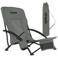 VirtuFit Strandstoel opvouwbaar - Campingstoel - Grijs