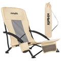 VirtuFit Strandstoel opvouwbaar - Campingstoel - Beige