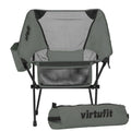 VirtuFit Camping Stoel Compact - Strandstoel - Opvouwbaar - Grijs