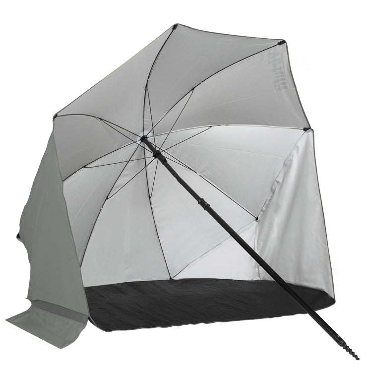 VirtuFit Strandparasol - Windscherm - Strandtent - 160 cm - Grijs
