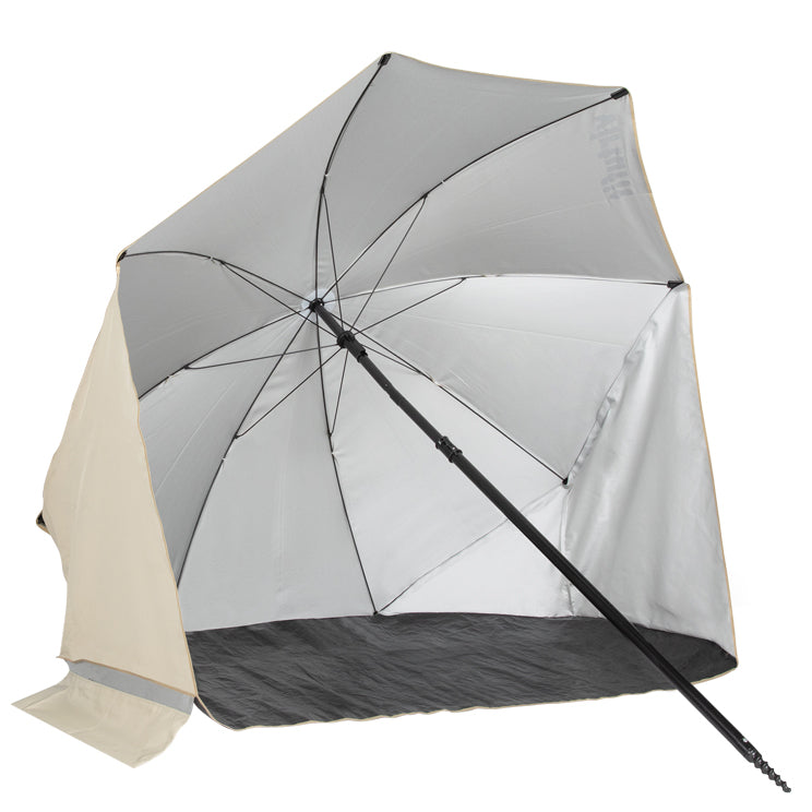 VirtuFit Strandparasol - Windscherm - Strandtent - 160 cm - Beige