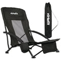 VirtuFit Strandstoel opvouwbaar - Campingstoel - Zwart