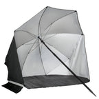 VirtuFit Strandparasol - Windscherm - Strandtent - 160 cm - Zwart