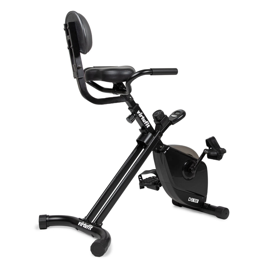 VirtuFit DB100 Opvouwbare Deskbike met Rugleuning - Bureaufiets met Computer