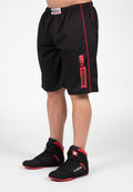 Gorilla Wear Wallace Mesh Shorts - Zwart/Rood