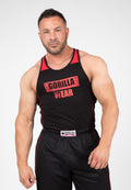 Gorilla Wear Wallace Tank Top - Zwart/Rood