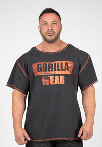 Gorilla Wear Wallace Workout Top - Grijs/Oranje