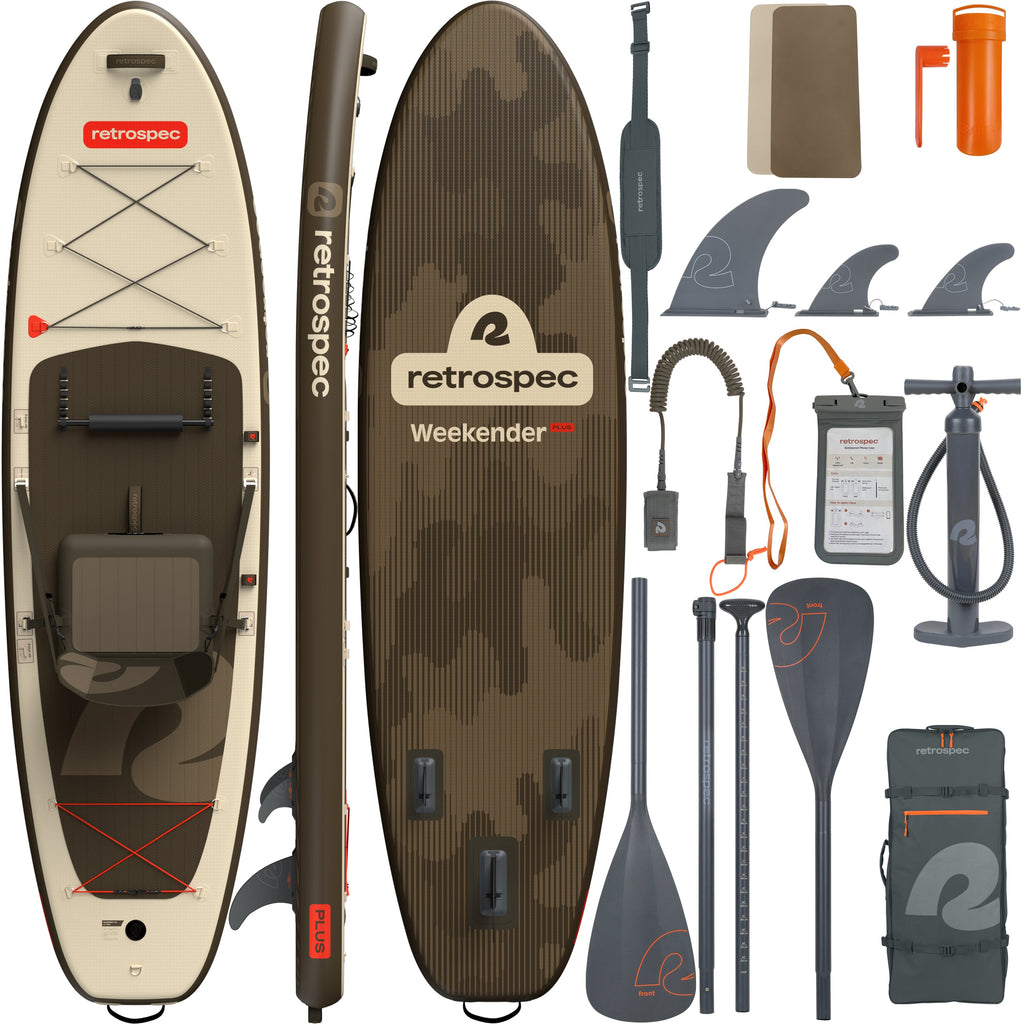 Retrospec Supboard Weekender Plus iSUP Kayak Hybrid - 320 cm - Bonsai Camo