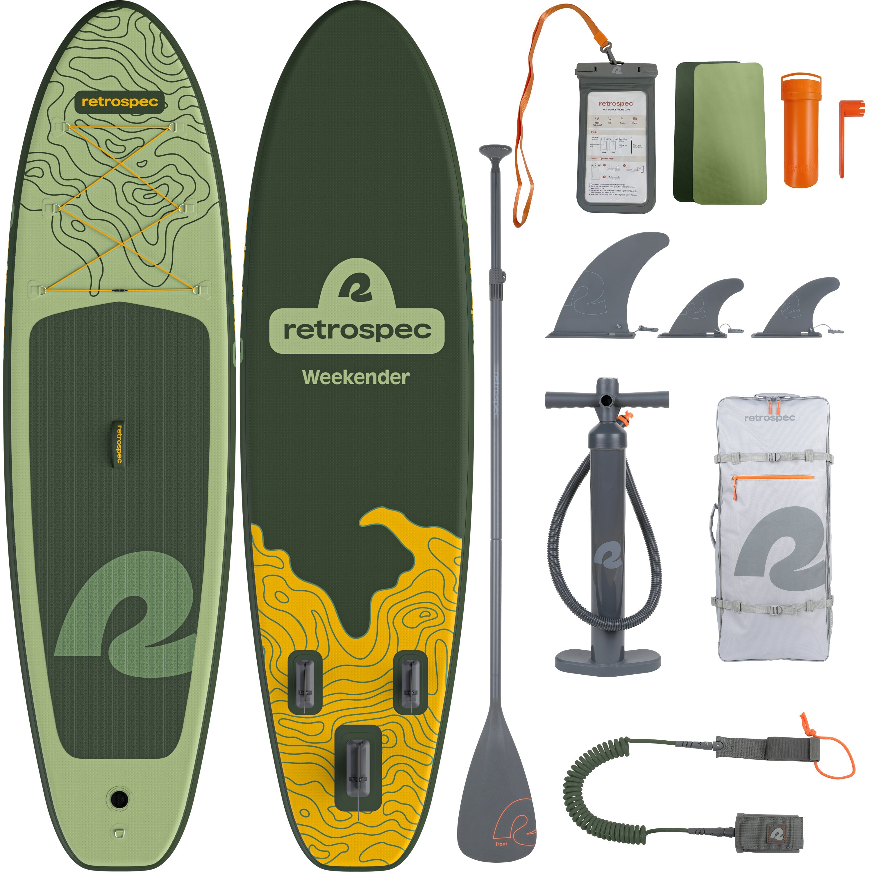 Retrospec Supboard Weekender iSUP - 320 cm - Wild Spruce
