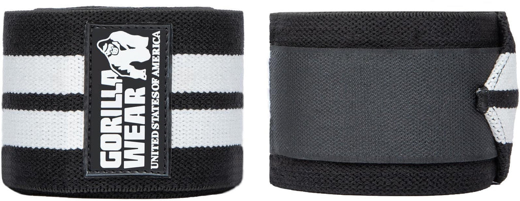 Gorilla Wear Knee Wraps - Zwart/Wit