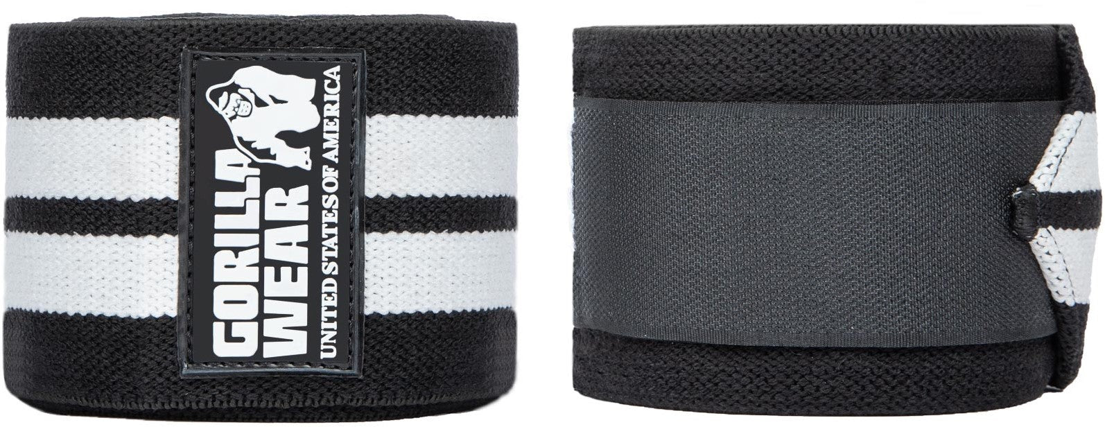 Gorilla Wear Knee Wraps - Zwart/Wit