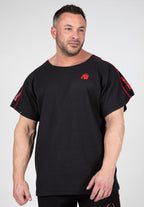 Gorilla Wear Buffalo Old School Workout T-Shirt - Zwart/Rood