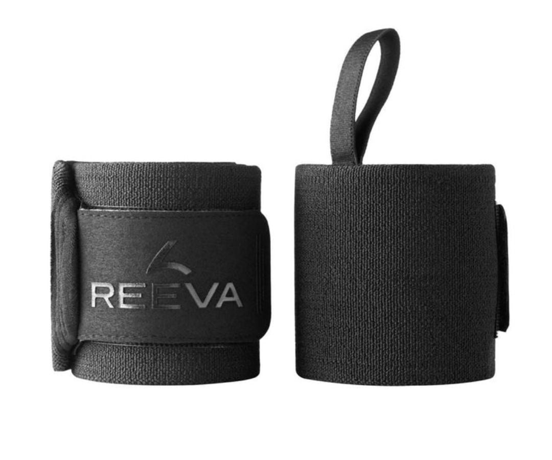 Reeva Powerlifting Wrist Wraps - 60 cm - Zwart