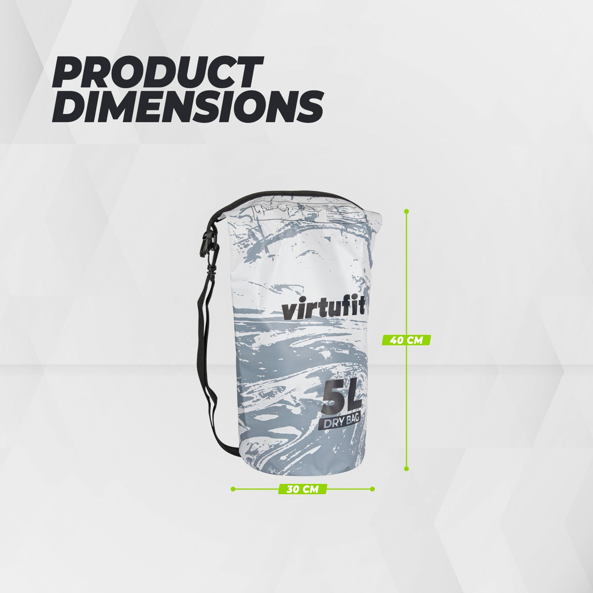 VirtuFit Dry Bag 5L - Wasserfeste Tasche