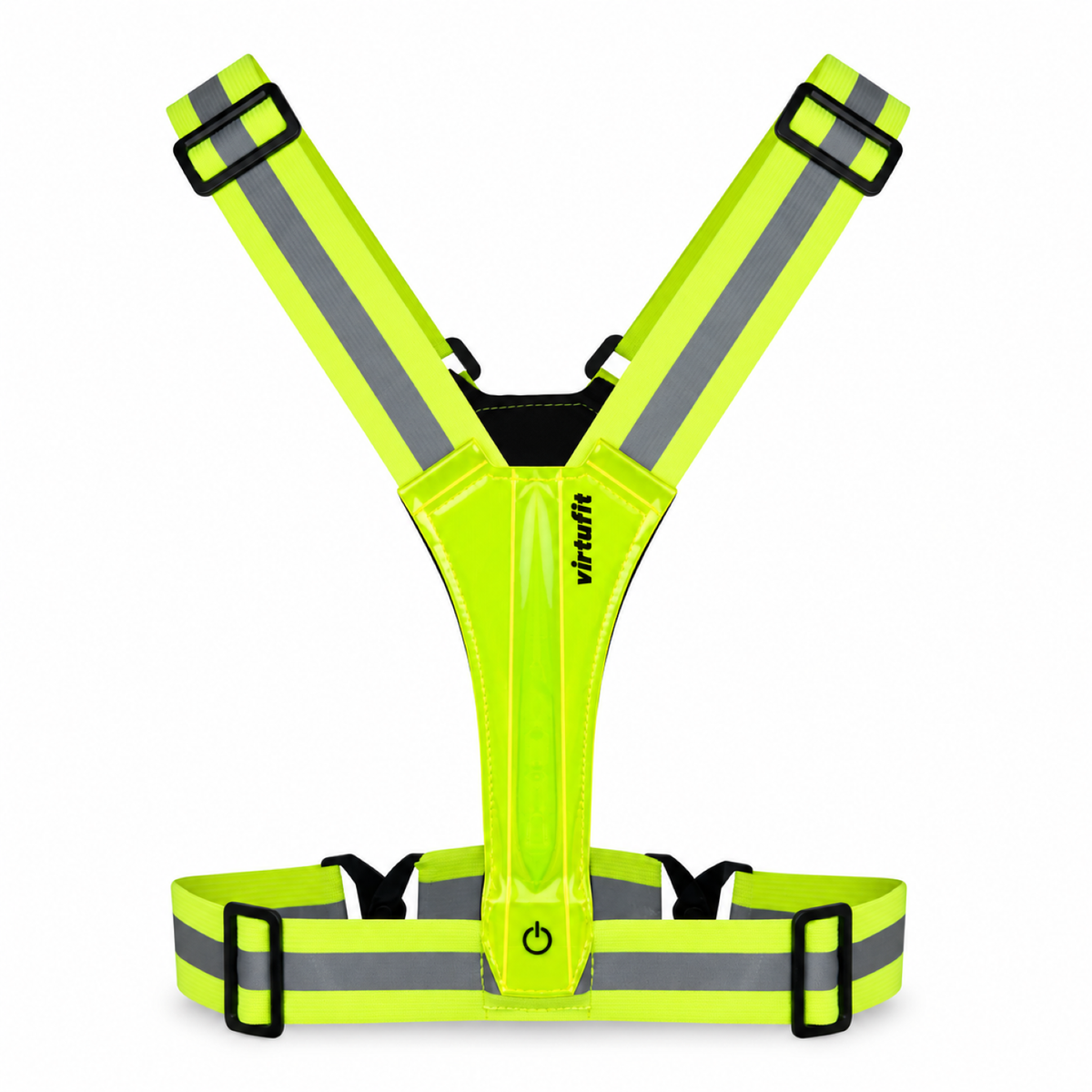 VirtuFit Reflektierende Sicherheitsweste mit LED - Beleuchtete Laufweste