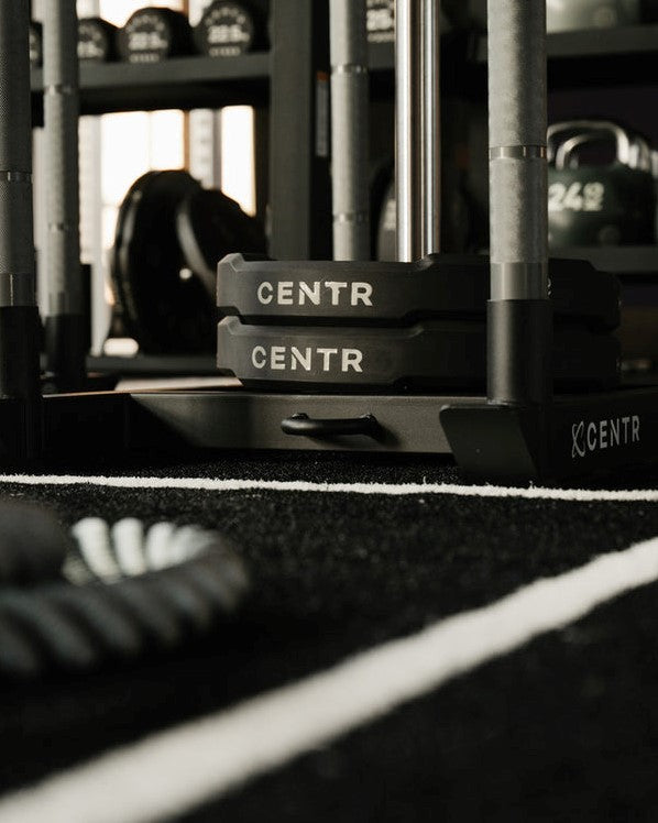Centr x HYROX Perform Turf - 2 banen met eind zones - met logo
