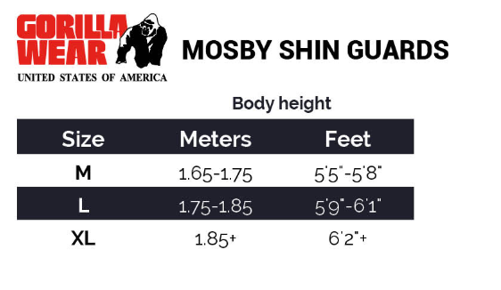 Gorilla Wear Mosby Scheenbeschermers - Zwart