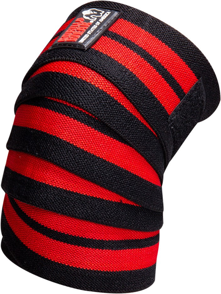 Gorilla Wear Knee Wraps - Zwart/Rood