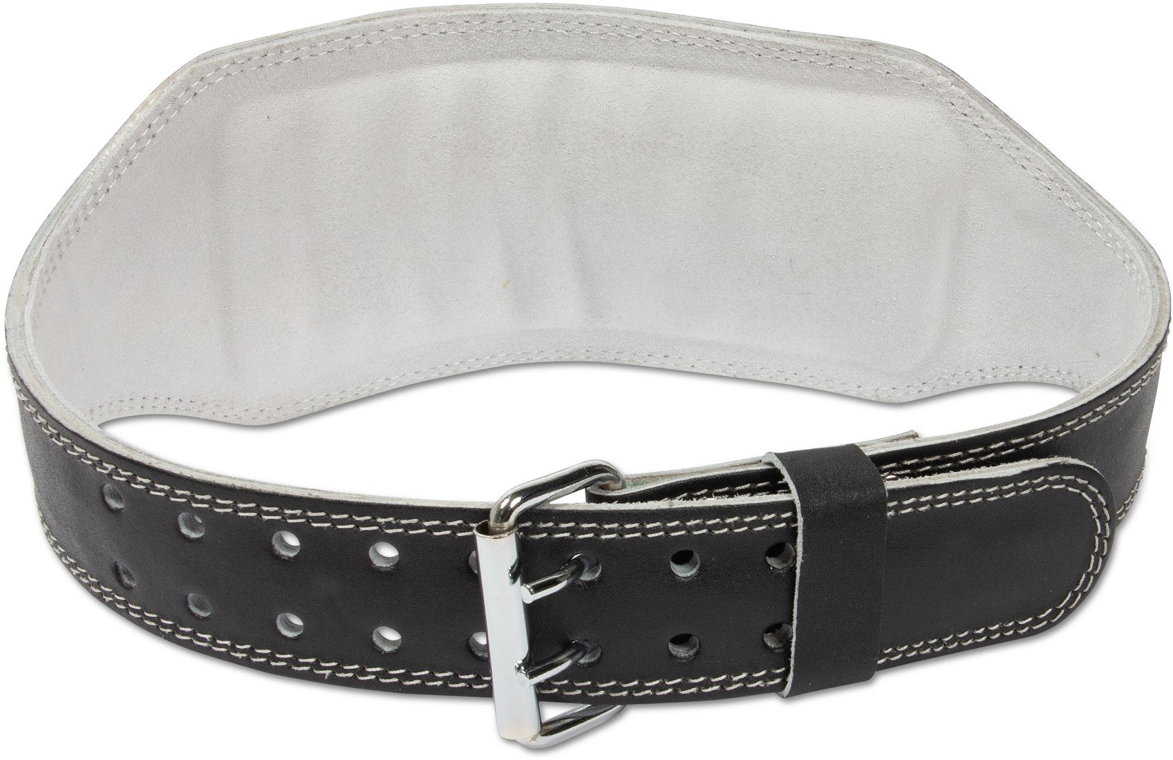 Gorilla Wear Halterriem - 6 Inch Leren Lifting Belt - Zwart/Goud