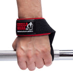 Gorilla Wear Padded Lifting Straps - Zwart
