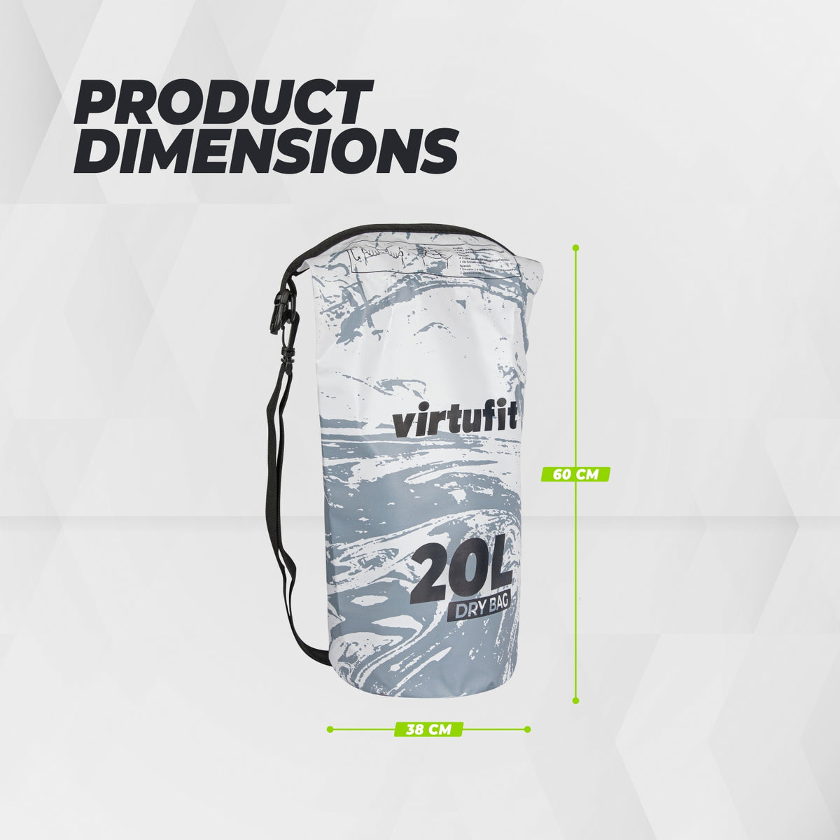 VirtuFit Dry Bag 20L - Wasserdichte Tasche