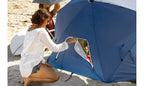 Sport-Brella Premiere Strandtent - Windscherm - Parasol - Blauw - Tweedekans