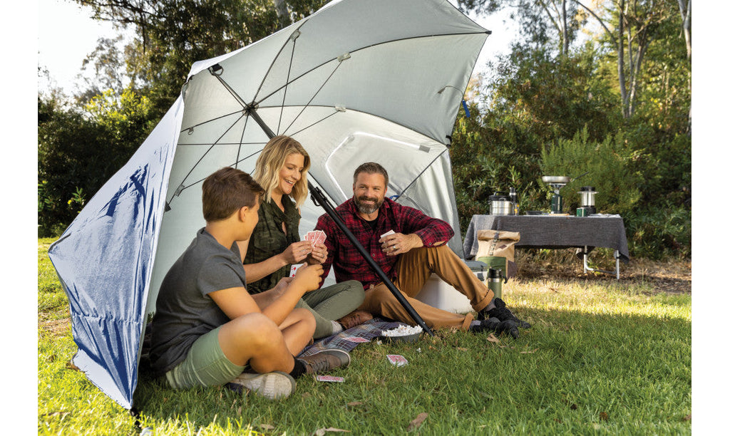 Sport-Brella Premiere Strandtent - Windscherm - Parasol - Blauw