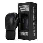 Super Pro Combat Gear Legend Lederen (Kick)Bokshandschoenen - Zwart
