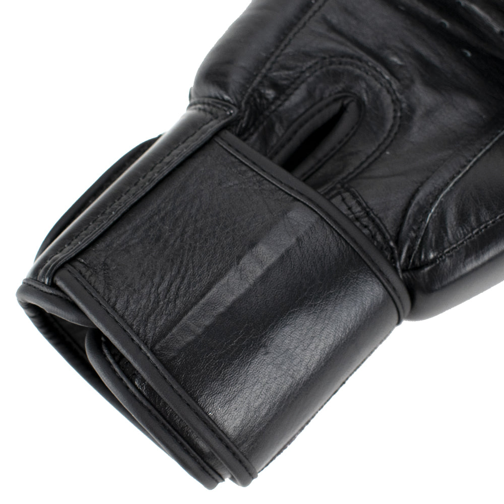 Super Pro Combat Gear Warrior Lederen (Kick)Bokshandschoenen - Zwart/Wit