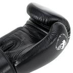 Super Pro Combat Gear Warrior Lederen (Kick)Bokshandschoenen - Zwart/Wit