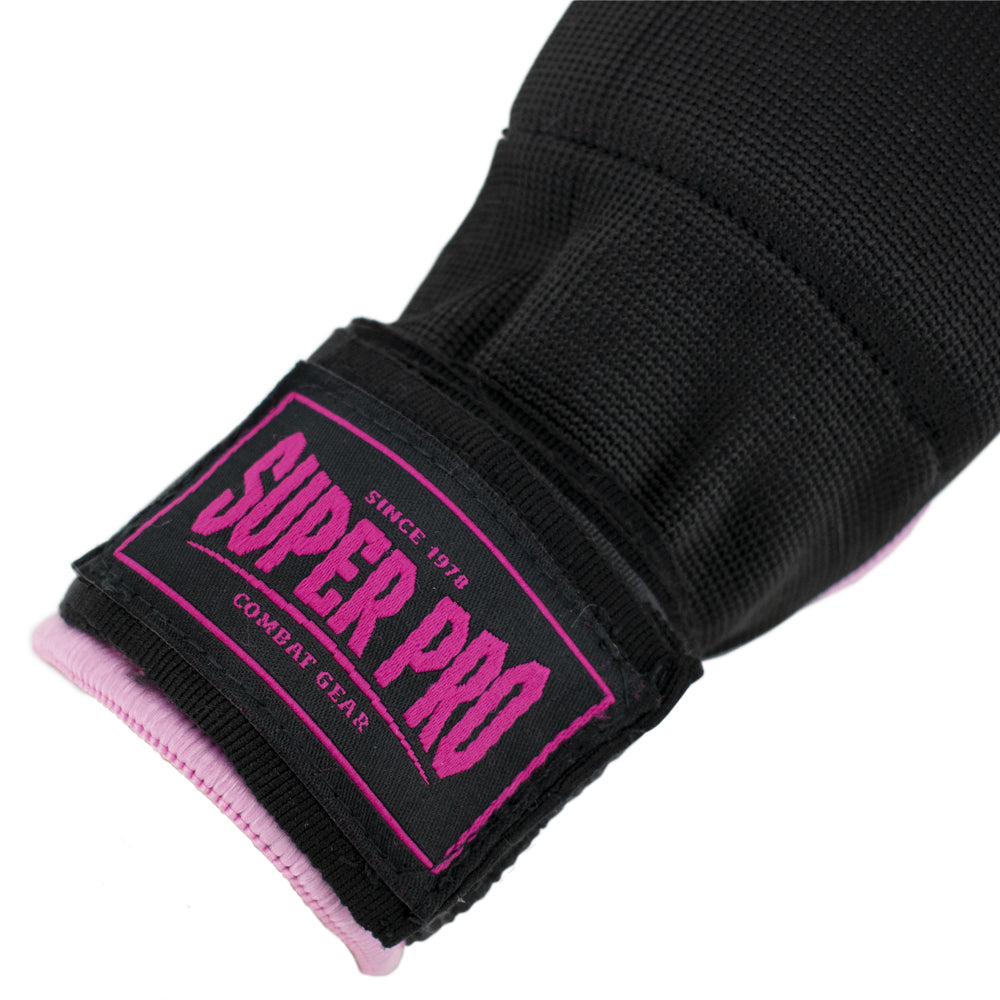 Super Pro Combat Gear Foam Binnenhandschoenen - Zwart/Roze
