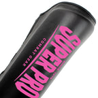 Super Pro Combat Gear Protector Scheenbeschermers - Zwart/Roze