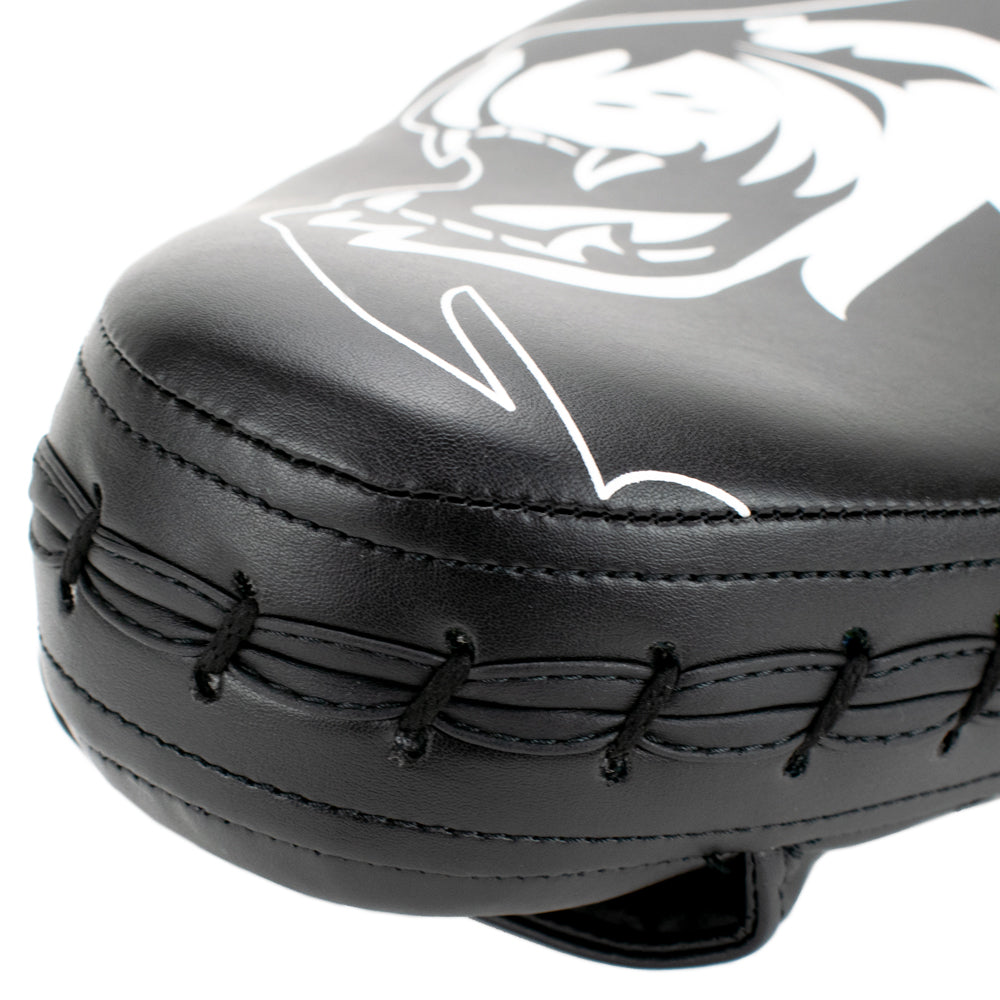 Super Pro Combat Gear Curved PU Handpads - Zwart / Wit