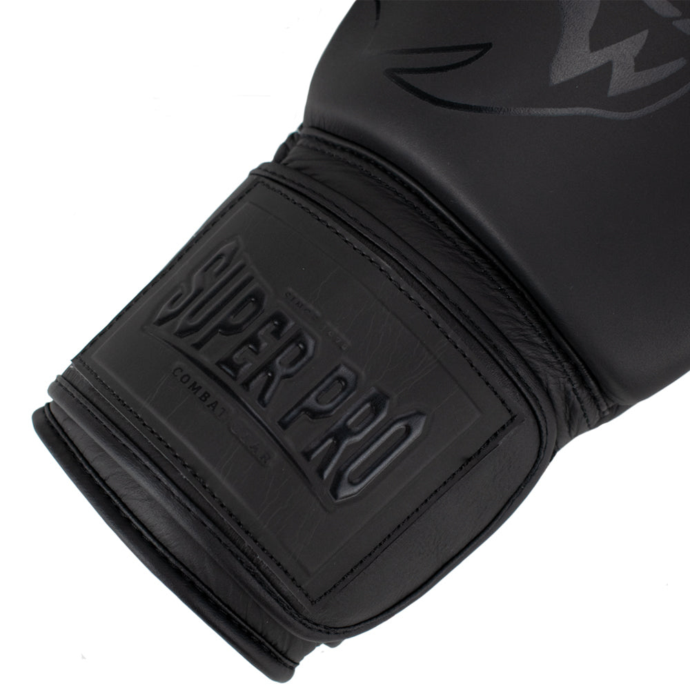Super Pro Combat Gear Legend Lederen (Kick)Bokshandschoenen - Grijs