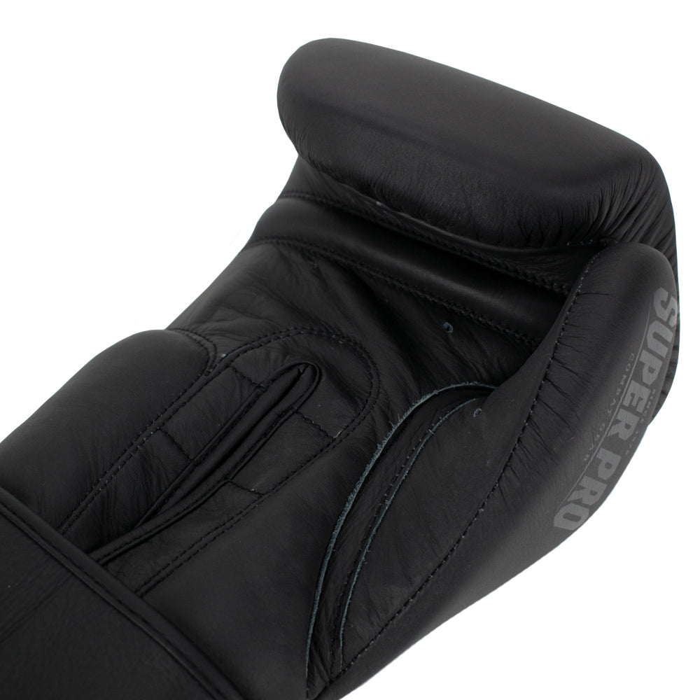 Super Pro Combat Gear Legend Lederen (Kick)Bokshandschoenen - Grijs