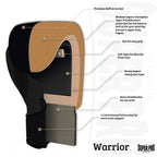 Super Pro Combat Gear Warrior SE Lederen (Kick)Bokshandschoenen - Zwart/Goud/Wit
