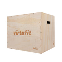 VirtuFit Holz Plyo Box 3-in-1 - Groß - 50 x 60 x 75 cm