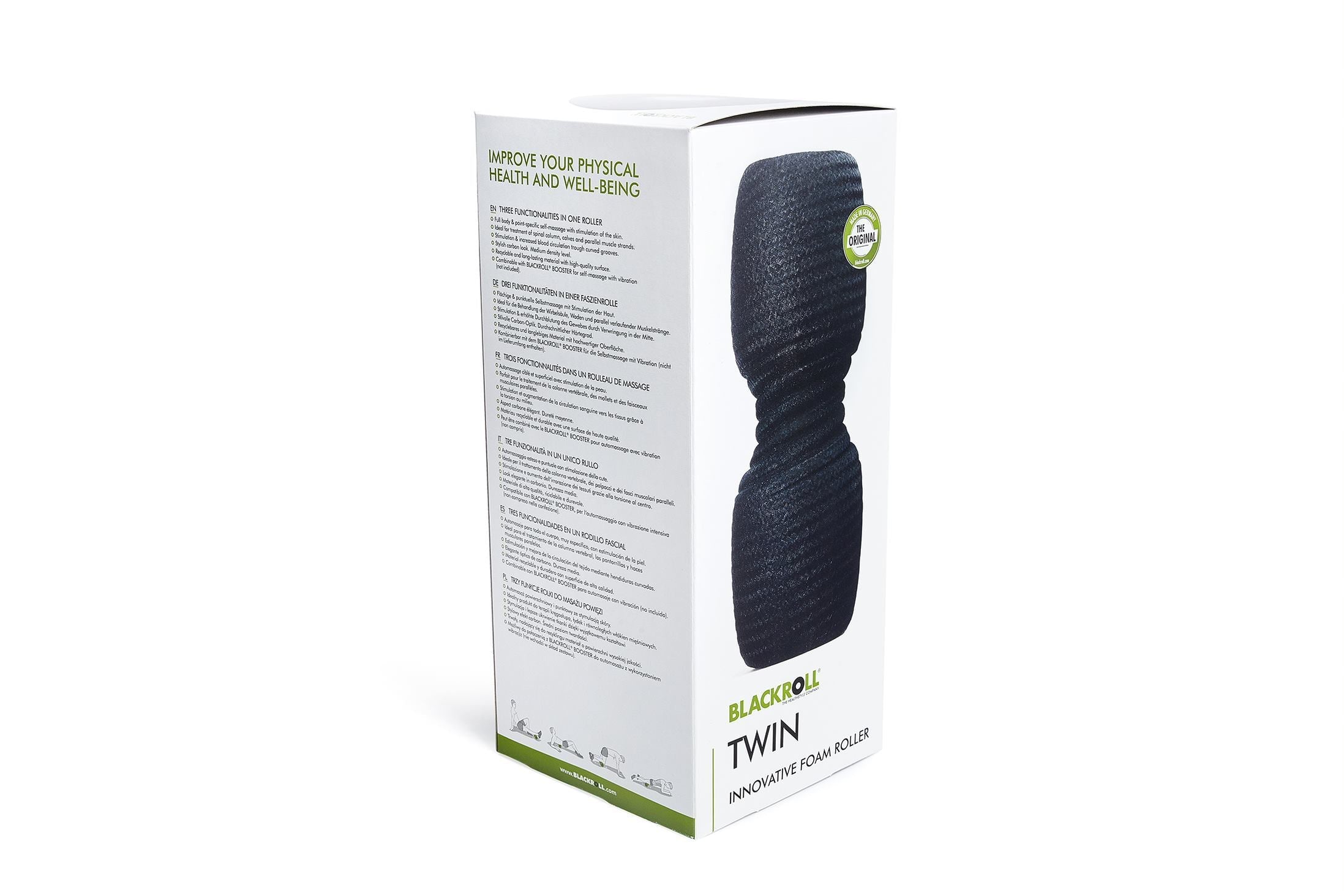 Blackroll Twin Foam Roller - 30 cm - Zwart