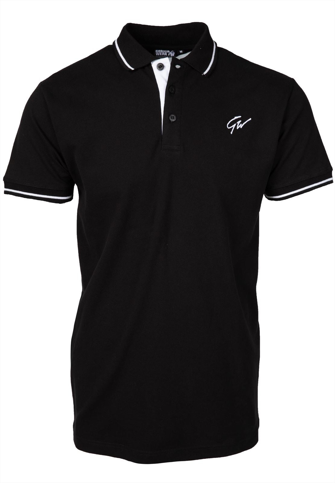 Gorilla Wear Delano Polo - Zwart/Wit