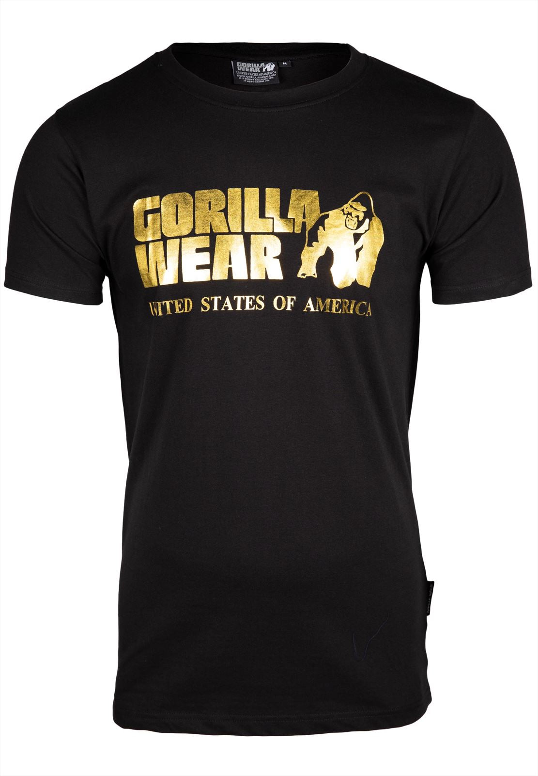 Gorilla Wear Classic T-shirt - Zwart/Goud