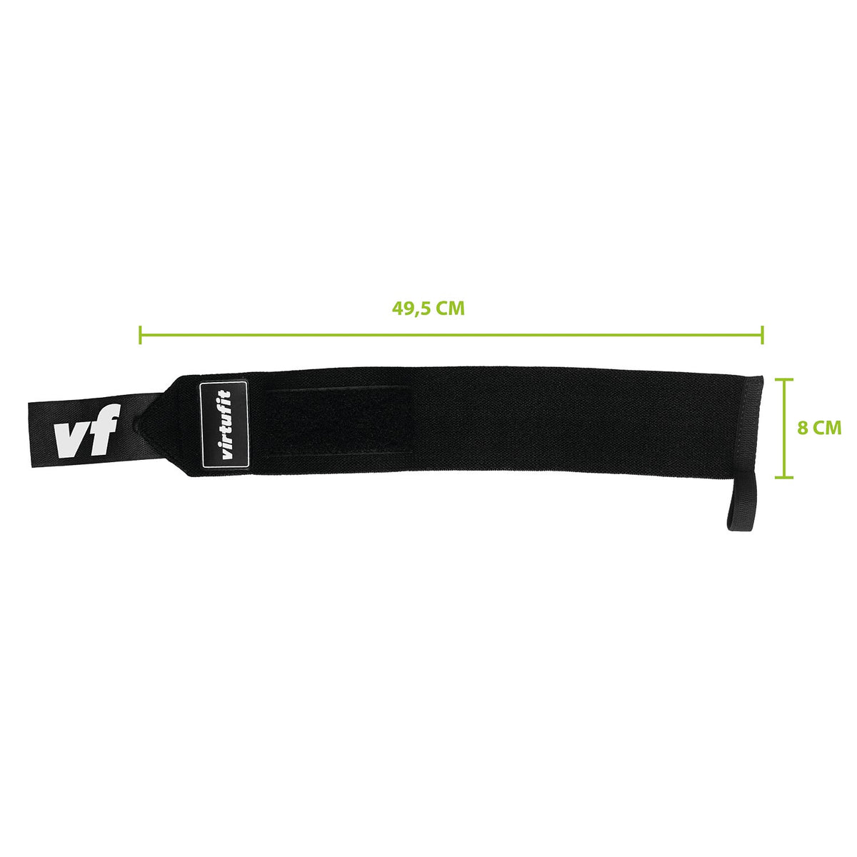 VirtuFit Elastische Wrist Wraps - Zwart - Tweedekans
